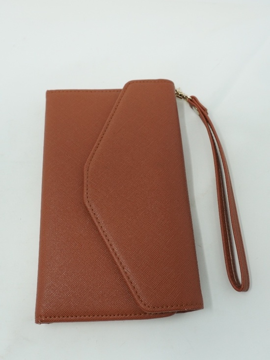 Handbags - Tan Leather Travel Wristlet/Wallet Passport Holder